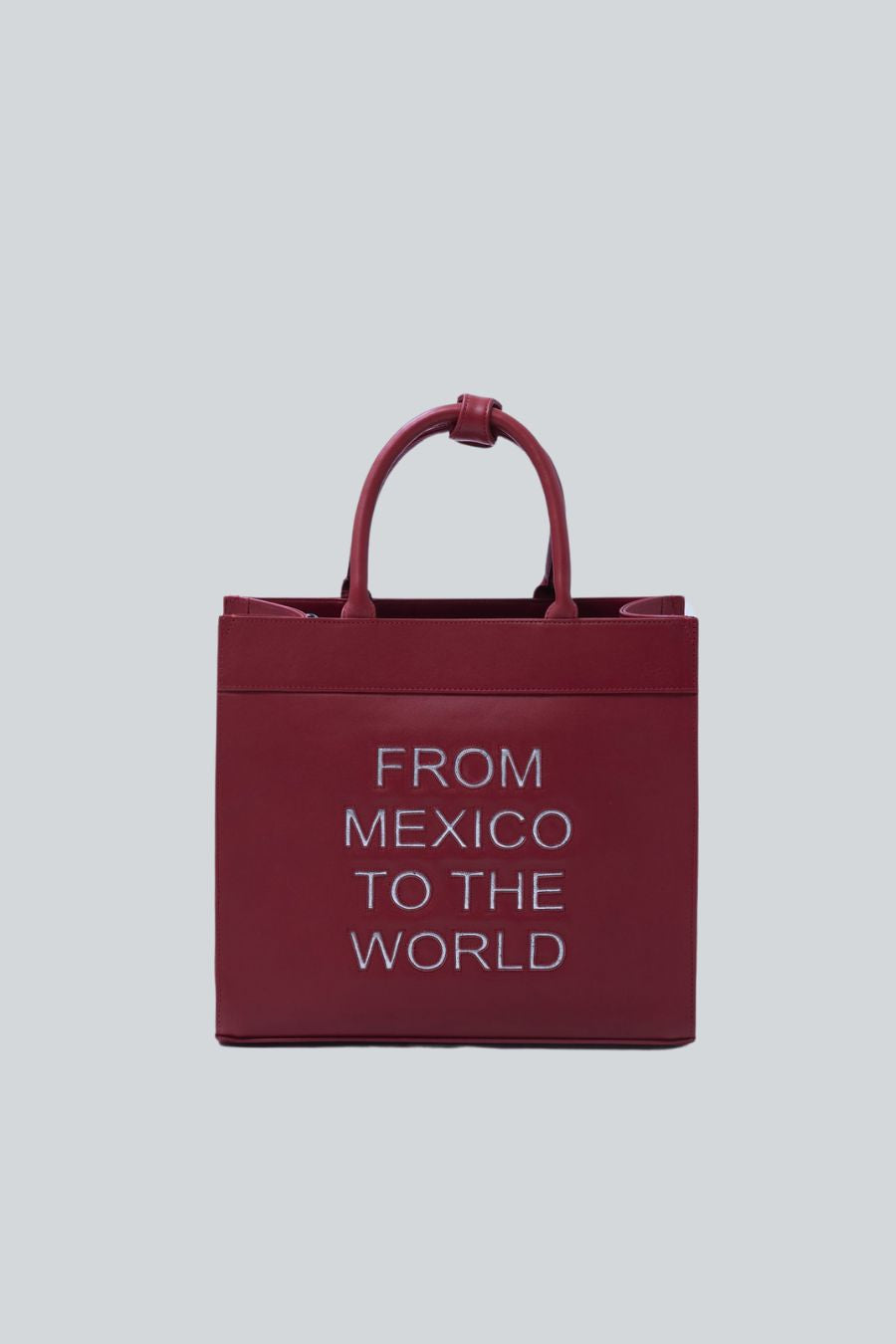 BOLSO LEYENDA PIEL CHICA ROJA
